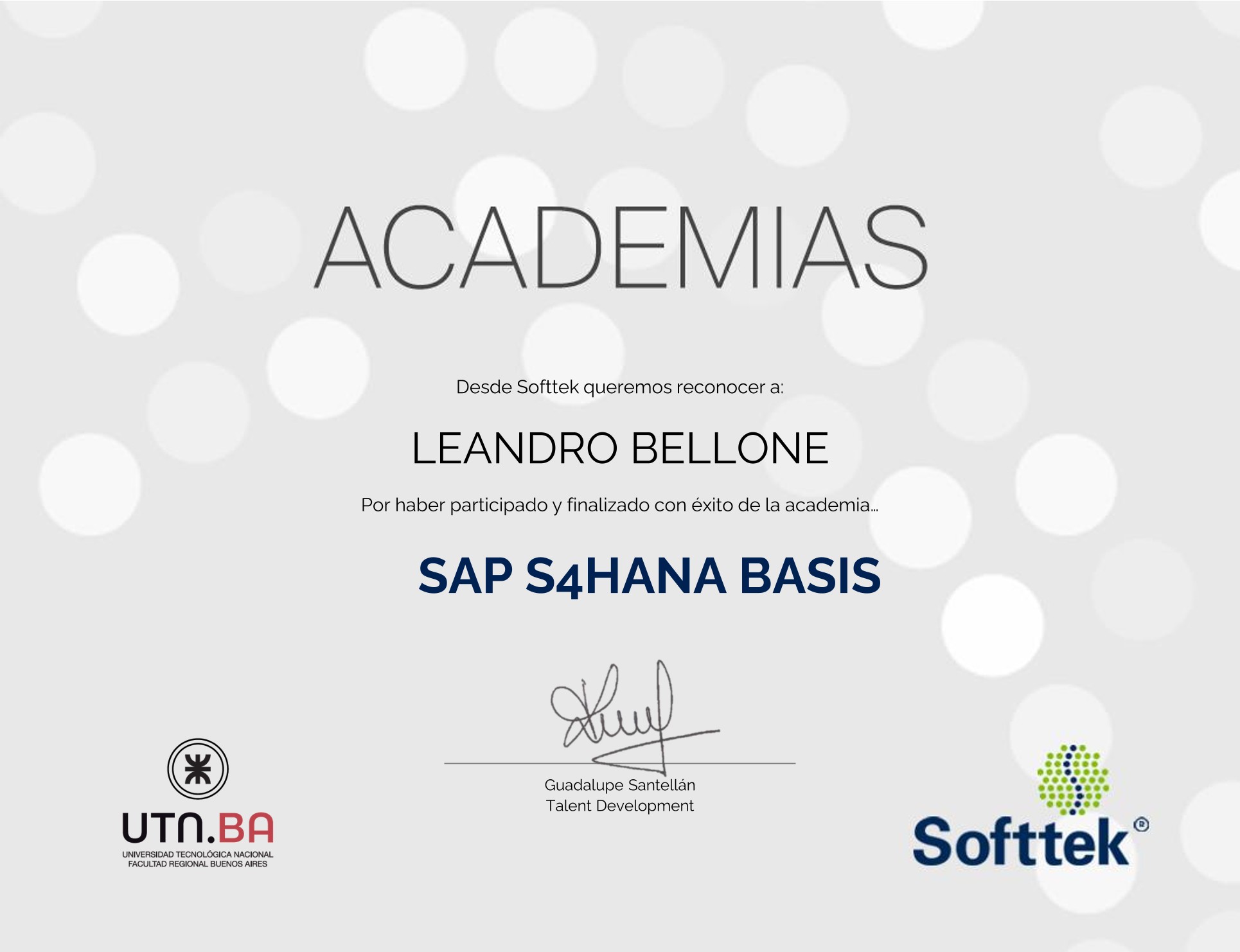 Certificado SAP S4HANA BASIS